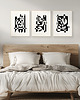 plakaty Zestaw 3 abstrakcyjnych plakatów geometrycznych, do salonu, sypialni. 1
