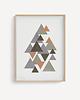 plakaty Zestaw 3 geometrycznych grafik na ścianę, skandynawski styl, nordic style. 7