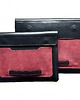etui na laptopa Pokrowiec na laptopa 13 cali skórzany czarno-czerwony. 4
