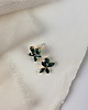 kolczyki pozłacane Kolczyki pozłacane ROSA emerald 2
