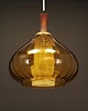 lampy wiszące Lampa wisząca szklana, duński design, lata 70 2