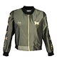 bluza bez kaptura damska Bomber Khaki Haftowany 4
