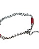 bransoletki wire wrapping Cekinowa red - bransoletka 5