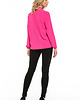 bluzki - inne Elegancka bluzka z krawatem, model T244, fuksja 1