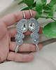 kolczyki soutache Kolczyki sutasz, srebrne kolczyki sutasz, szare kolczyki 1