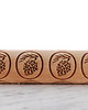 wałki do ciasta PINE CONE BISCUITS - grawerowany wałek do ciasta - szyszki 4