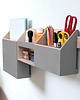organizery Organizer na ścianę - Szary - Drewniany 7