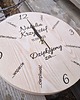 Ślub - inne Podziękowanie ślubne dla rodziców - zegar naturalne drewno 4