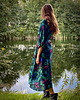 szlafroki damskie KIMONO turkus / szlafrok / kopertowa sukienka, autorski wzór 100% wiskoza 8