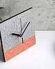 zegary Szary zegar stołowy z papieru z recyklingu 4