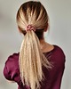 gumki do włosów Gumka jedwabna, scrunchie, frotka pink beige MINI 4