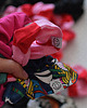 gumki do włosów Gumka  Scrunchie Fuchsia 3