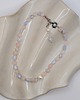 bransoletki z kamieni naturalnych Dwustronny Choker z Chalcedonu i Kwarcu Różowego 3