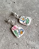 kolczyki ceramiczne Kolczyki ceramiczne w kwiaty 2