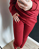 komplety damskie DRES BAWEŁNIANY SERCE I267 BORDO 1