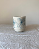 kubki Lekki  Ceramiczny Kubek, Kobaltowy Kwiatowy Wzór, Retro 2