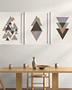 plakaty Zestaw 3 geometrycznych grafik na ścianę, skandynawski styl, nordic style. 5