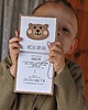 kartki scrapbooking Misiek Zdzisiek. Zaproszenia urodzinowe z misiem 1