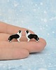 kolczyki ceramiczne Border collie - ceramiczne kolczyki 1