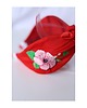 opaski do włosów Czerwona opaska z haftem floral 4