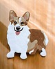 dywany Dywan w kształcie psa, welsh corgi 1