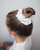 gumki do włosów Lniana gumka do włosów  Pure white Linen 2