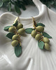 kolczyki z masy plastycznej Kolczyki z oliwkami 1
