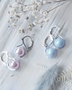 kolczyki srebrne DWIE PARY KOLCZYKÓW Z PERŁAMI, srebro i perły Swarovski 2