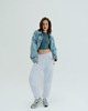 topy damskie Koszulka treningowa do jogi, pilates, fitness TIMELESS - metallic grey 2