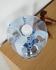 lampy stołowe Lampa stołowa, szkło Murano, włoski design, lata 70, produkcja: Włochy 9