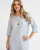 sukienki midi damskie Lniana Sukienka PEONY LIGHT GRAY 3