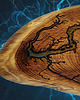 patery i talerze Akacjowa deska do serowania - Epoxy Resin Lichtenberg 6