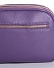 torby na ramię Torebka skórzana z ozdobnym paskiem -fioletowa  (7125) 6