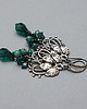 kolczyki wire wrapping Zielone pnącze  vol. 10 - kolczyki 3