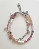 bransoletki z kamieni naturalnych Bransoletka łańcuszkowa, kamień słoneczny, kwarc różowy, turmalin 1
