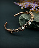 bransoletki wire wrapping Miedziana bransoleta mankietowa z cytrynem 6