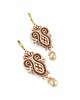 kolczyki soutache Kolczyki sutasz Little One Mocha Mousse 1