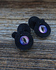 kolczyki soutache Oczka- czarne kolczyki sutasz 1