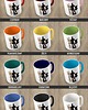 kubki Kolorowy kubek z hasłem ART COFFEE - mix kolorów 2