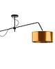 lampy wiszące Złota lampa sufitowa na wysięgniku do salonu RIO MIRROR 3