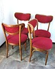 krzesła Komplet 4 krzeseł typ Thonet , Polska lata 60 6