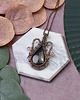 wisiory Miedziany wisiorek wire wrapping z czarnym onyksem #420 2