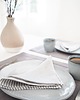 obrusy i serwetki Serwetka Lniana Heavy Linen Gray Stripes 3
