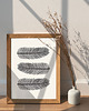 plakaty Plakat pióra, minimalistyczny plakat,boho 2