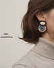 kolczyki soutache Zielone kolczyki soutache duże wkrętki 2