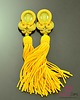 kolczyki soutache Żółte kolczyki sutasz Yellow Tassels 2
