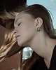 kolczyki srebrne Kolczyki srebrne LABEL BLACK - silver earrings with black resin 3