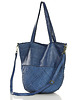 torby na ramię Torba shopper pleciona ze skóry  - MARCO MAZZINI jeans nieb 6