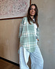koszule damskie  Koszula Calm oversize mint krata 6