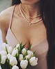 chokery Naszyjnik Perły Naturalne "Bella" zawieszka perła 5